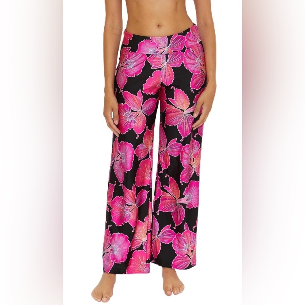 Trina Turk Swim Pants, Casual, Wide Leg, Beach Cover Ups